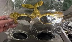 Gold / Silver Fish Glasses wholesale product – Party Glasses, SKU SN-2021
