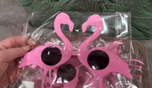 Pink Flamingo Glasses wholesale product – Party Glasses, SKU SN-2022