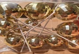 12-Piece Gold Mirror Cake Topper Set wholesale product – Cake Toppers, SKU DB-406