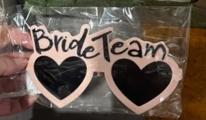 Bride Time Blush Party Glasses wholesale product – Bride & Groom Glasses, SKU SN-2037