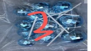 Turquoise Mirror Cake Topper wholesale product – Cake Toppers, SKU SN-281
