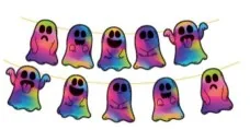 Glow-In-The-Dark Halloween Paper Decoration wholesale product – Halloween Decorations, SKU SO-364