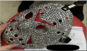 Deluxe Rhinestone Hannibal Mask wholesale product – Horror Masks, SKU SO-274
