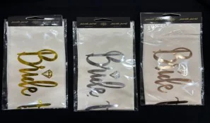 Bride To Be Satin Sash 10 cm Stitched wholesale product – Bride & Celebration Sashes, SKU SR-1