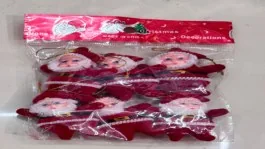 6-Piece 3 cm Santa Set wholesale product – New Year Party Accessories, SKU DB-154