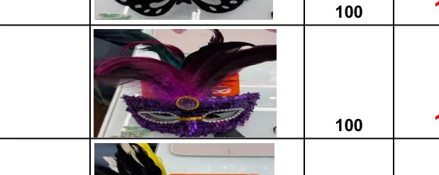 Mask wholesale product – Party Masks, SKU DB-269