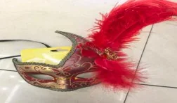Deluxe Feathered Mask wholesale product – Party Masks, SKU DB-278