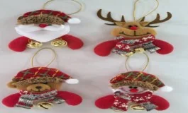Bell Ornament - 4 Designs wholesale product – Christmas Tree Decorations, SKU SN-235
