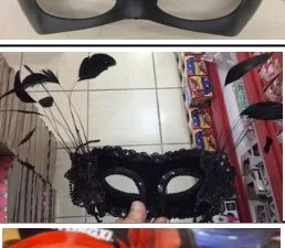 Deluxe Feathered Mask Black wholesale product – Party Masks, SKU DB-257