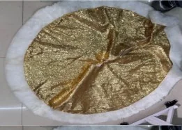 Sequin Christmas Tree Skirt 120 cm 3 Colors wholesale product – Christmas Tree Skirts, SKU DB-162