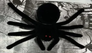 Large Furry Spider wholesale product – Spider & Web Decorations, SKU PP-654