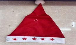 Light-Up Santa Hat wholesale product – Santa Hats & Beards, SKU DB-147