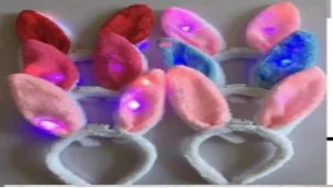 Light-Up Bunny Ear Headband wholesale product – Headbands, Crowns & Tiaras, SKU SG-28