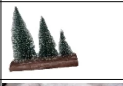 3-Piece Wooden Christmas Tree Set - 10/13/18 cm wholesale product – Christmas Tree Decorations, SKU DB-165