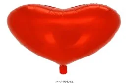 24" Red Heart Foil Balloon wholesale product – Foil Balloons, SKU SN-808
