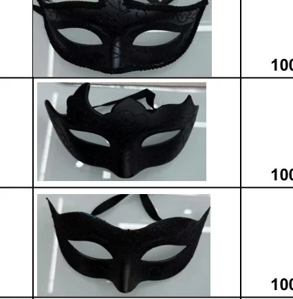 Mask wholesale product – Party Masks, SKU DB-291