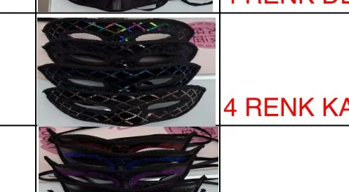 4 Colors Velvet Mask wholesale product – Party Masks, SKU DB-288