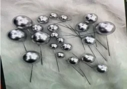 20-Piece Cake Ball Topper Set Silver wholesale product – Cake Toppers, SKU DB-405