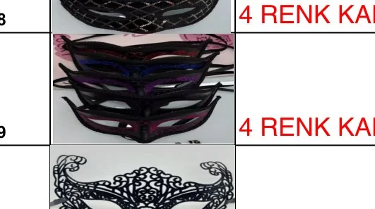 4 Colors Velvet Mask wholesale product – Party Masks, SKU DB-289