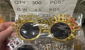 Small Happy Party Glasses wholesale product, SKU SN-2034