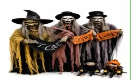 Hanging Welcome Skeleton Sound & Light 100cm wholesale product – Skeleton & Skull Decorations, SKU DB-223