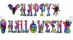 Glow-In-The-Dark Halloween Paper Decoration wholesale product – Halloween Decorations, SKU SO-362