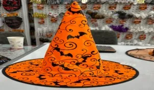 Deluxe Orange Witch Hat wholesale product – Halloween Hats, SKU SO-199