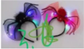 Light-Up Spider Headband wholesale product – Halloween Headbands & Crowns, SKU SG-55
