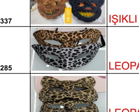Leopard Mask wholesale product – Party Masks, SKU DB-285