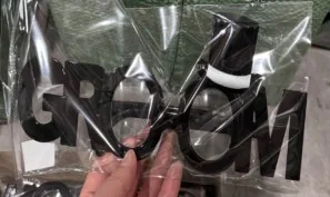 Black Groom Party Glasses wholesale product – Bride & Groom Glasses, SKU SN-2035
